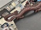 Large Hand Carved Wooden Dragon  Serpent 39  Inches Long 8  Tall