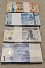 Libya 4 Pcs Unc Set  1 5 10 20 Dinar 2025   P-new Sign  Polymer