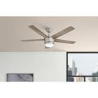 Home Decorators Merwry 52  Led Indoor Brushed Nickel Ceiling Fan  Light  Remote