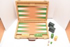 Vintage Bakelite Backgammon Set Green  Butterscotch 1 25  Checkers