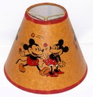  new  H   and-painted Shade Replica Of Original For 1930s Mickey Mouse Lamp Sets