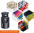 10 Pcs Plastic Spring Cord Locks For Drawstring  Paracord Toggle Stopper Clasp