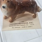 Vintage 1989 Hagen Renaker Collie Dog Figurine Carded Miniature Usa Pottery