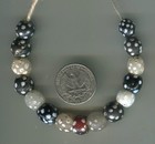 African Trade Beads Vintage Antique Venetian Old Glass Beads Mixed Skunk Eye