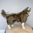 New With Tags 14 Inch Handcrafted Husky Dog Plush Stuffed Animal By Hansa