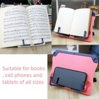 Adjustable Book Stand Folding Reading Cookbook Holder Desktop Sheet Music Tablet