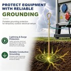 Grounding Rod     17 5  Solid Steel Ground Rod For Electric Fence  Portable