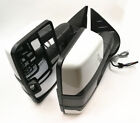 Painted Olympic White For 07-13 Silverado Sierra Power Heated Smoke Led Signal 