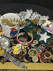 Junk Drawer Finds   Pocket Watch Coins Rings Pins Mug And More  Junk Lot