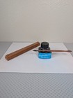 J  Herbin Calligraphy Dip Pen Set With Ink Bottle  Wooden Case  Wood   Metal