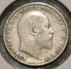 British Silver Threepence - 1906 - King Edward Vii