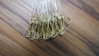 60 Snelled Bait Fishing Hooks Gold Snells Size 3 Lot 1  Small Leader Wholesale