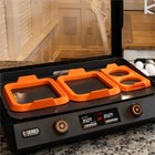 Blackstone Silicone Circle Egg And Square Omelet Ring Set In Orange  3-piece