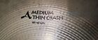 Zildjian S 18    Medium Thin Crash Cymbal   Has A Hole Cut In It  Used