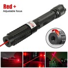 Power Red Laser Pointer Pen Visible Beam Dot Light Adjustable Lazer W battery  A