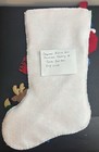 Completed Bucilla Felt Christmas Stocking    santa Stop Here      fully Lined  New 