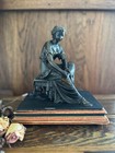 Antique Bronze Sculpture Of Maiden deity Signed By Duchoiselle  France 19th C 