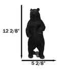 Western Rustic Forest Standing Black Bear Statue 12 h Cabin Lodge Bears Figurine