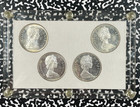 1965 Canada 5x Coin Silver Dollar Type Set In Capital Plastic Lot b3575 Silver 