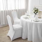 Supero 100pcs Waterproof Spandex Stretch Dining Chair Covers For Wedding Banquet