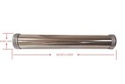 Sausage Caulking Gun Manual Drive Stainless Steel Tube Replaceable Sausage Ca   