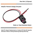 Oe-spec Side Marker Light Power Cord Wire Harness For Dodge Charger Chrysler 300