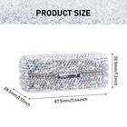 Full Rhinestone Crystal Lipstick Organizer With Mirror - Bling Makeup Case Fo   
