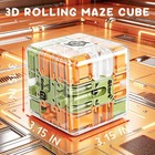 Zslqhy 3d Maze Cube Toys For Adults Kids 5-8 8-12  Brain Teaser Fidget Sensor   