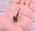 Old Antique Austrian Vienna Cold Painted Bronze Figure Of Miniature Pheasant