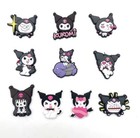 10pcs Cute Sanrio Kuromi For Croc Accessories Shoe Jewelry Charms