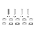 Motorcycle Footpeg Mount Pin Hardware Kit  4 Pack Clevis Pins With E Chrome 2s