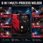 Arccaptain Mig200 Nova 200amp 6-in-1 Mig Welder 110v 220v Dual Voltage Welding