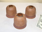 3 Art Deco 1920s Chandelier Hanging Light Painted Glass Vintage Lamp Shades