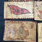 Antique Humorous Leather Postcards From Or   Wa C  1907 - Xmas Vday Lovers