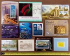 Worldwide Stamp Sheets  Lot Of 50 Vintage Foreign Special Issue Stamps Mixed Art
