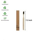 Bamboo Toothbrush Adult Organic Wooden Natural Eco Vegan - 4 Pack
