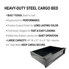Golf Cart Black Steel Utility Cargo Box With Brackets For E-z-go Txt Golf Cart
