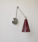 Handmade Vintage Brass Wall Sconce   Swing Arm Mid Century Modern Sconce Light