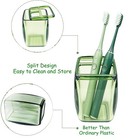 Acrylic Bathroom Accessory Set 4-piece Green Soap Dispenser  Toothbrush Holde   