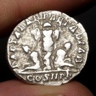 Septimius Severus Denarius 195ad Parthian Captives Ancient Rome Silver Coin