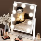Led Vanity Makeup Mirror With Lights  3 Color Settings  Touch Control  360   Rota