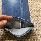 Vintage 1950s Youth Blue Jeans Kids Boys 23x26 Denim Selvedge Original Repairs