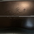 Ray-ban Hard Case Black Leather W  Felt Lining For Glasses   Sunglasses