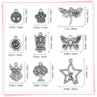 Bulk Wholesale Tibetan Mixed Smooth Jewelry Making Charms 200 Pcs Wholesale
