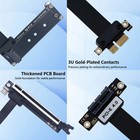 Pcie 4 0 1x Riser Cable Flexible Flat Extension For Graphics Card Pcie 3 0