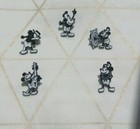Disney Memories  mickey Mouse Steamboat Willie  5 Pin Set  vintage Black white  
