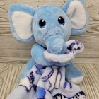 Little Beginnings Blue Elephant Baby Security Blanket Lovey Plush Stuffed Animal