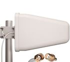 Yagi Directional Antenna 3g 4g lte 9dbi 806mhz-960mhz And 1 7-2 5ghz 2ft Cable 