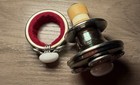 Vintage Collectable Elegant Liquor wine Bottle Stopper Set   2 24 