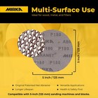 Mirka Abranet Sanding Mesh Discs - 80 Grit - 5 Inch Hook And 80  Brown 
